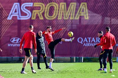 GALLERY - L'allenamento della Roma a Trigoria: testa allo Spezia