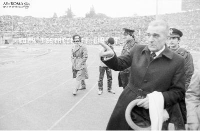 Dino Viola, presidente della Roma dal 1979 al 19 gennaio 1991. Oggi ricorre il trentennale della sua morte. Tra il 1979 e il 1991 la Roma ha vinto 5 coppe Italia e uno Scudetto, raggiungendo la finale di Coppa  dei Campioni @As Roma/Dufoto