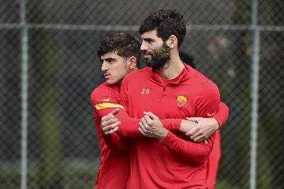 Villar e Fazio in allenamento