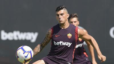 Perotti in allenamento