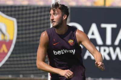Cristante in allenamento