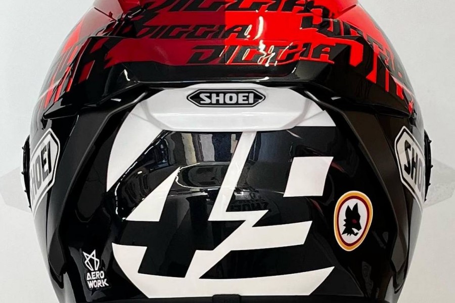 Il casco di Fabio Di Giannantonio 