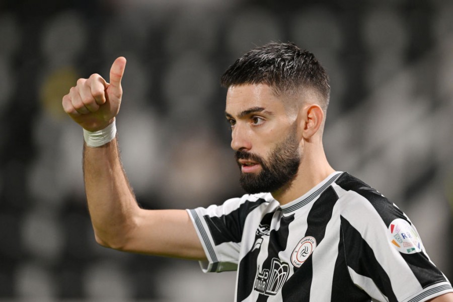 Giocatori dell'Al-Shabab esultano dopo un gol 