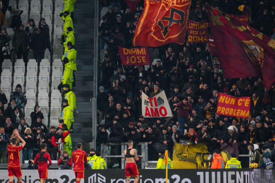 Il settore ospiti all'Allianz Stadium di Torino