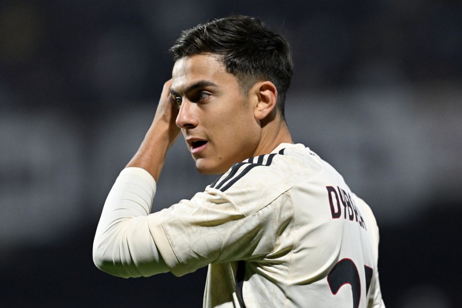 Dybala durante la sfida contro la Salernitana