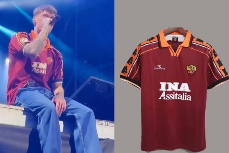 Blanco indossa una maglia rétro della Roma