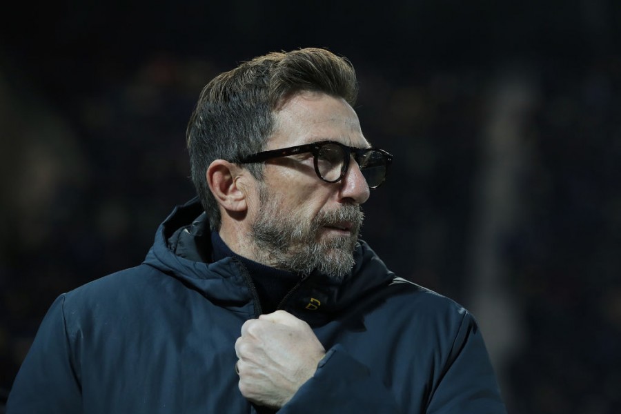 Di Francesco durante la sfida di campionato tra Atalanta e Frosinone