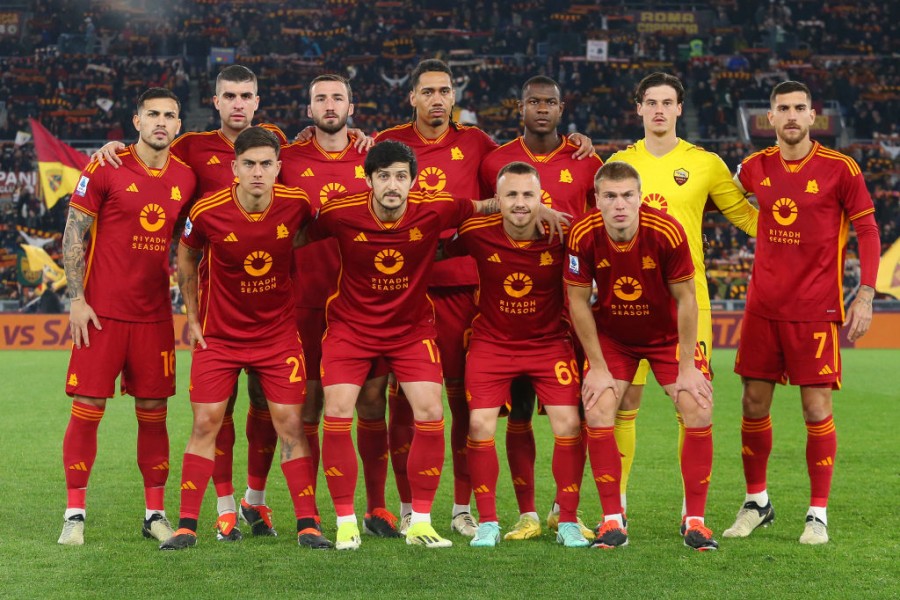 Gli 11 giallorossi scesi in campo contro il Torino
