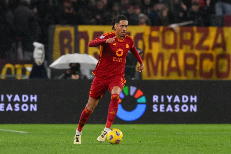 Smalling in campo con la Roma