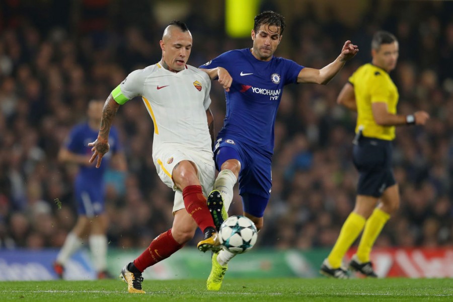 Nainggolan durante Chelsea-Roma