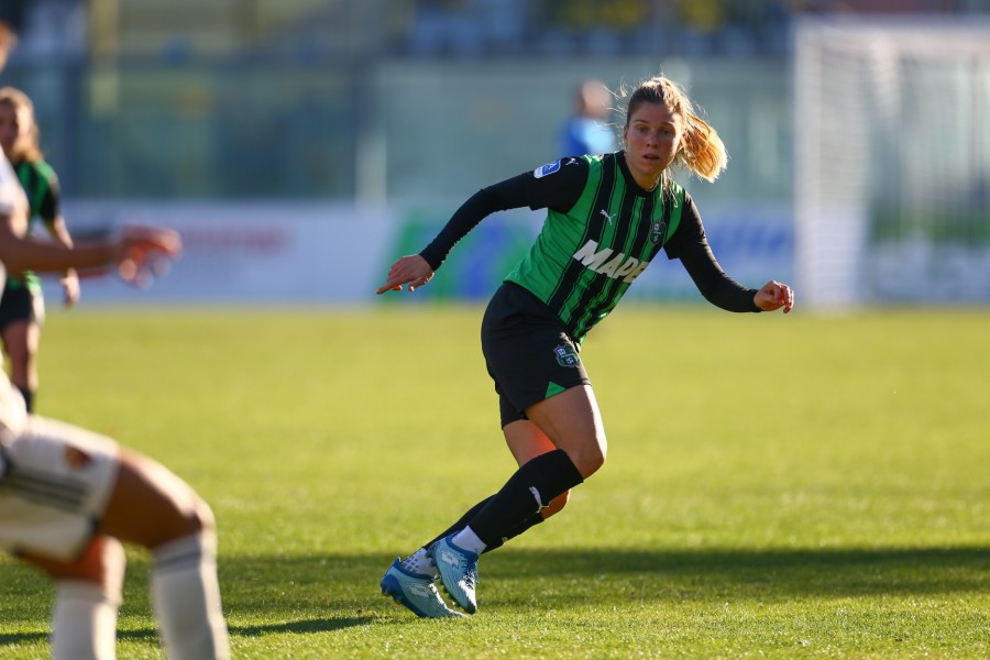 Cecilia Prugna in azione con la maglia del Sassuolo