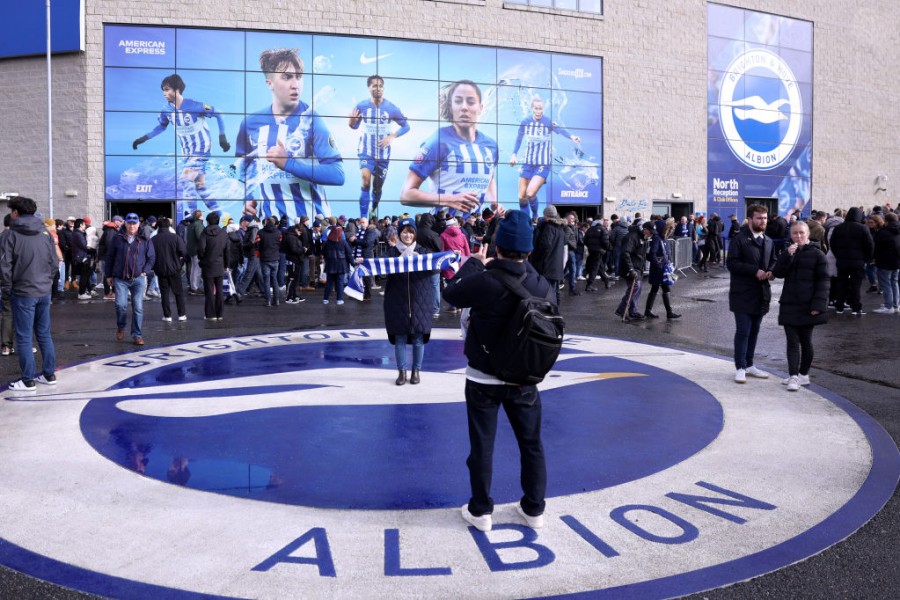 L'esterno del Falmer Stadium di Brighton