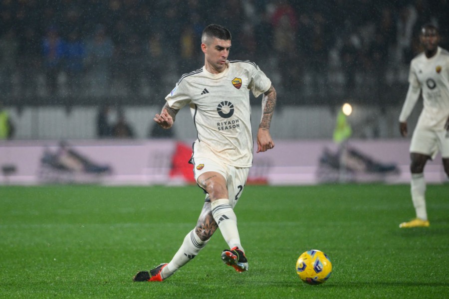 Gianluca Mancini durante Monza-Roma