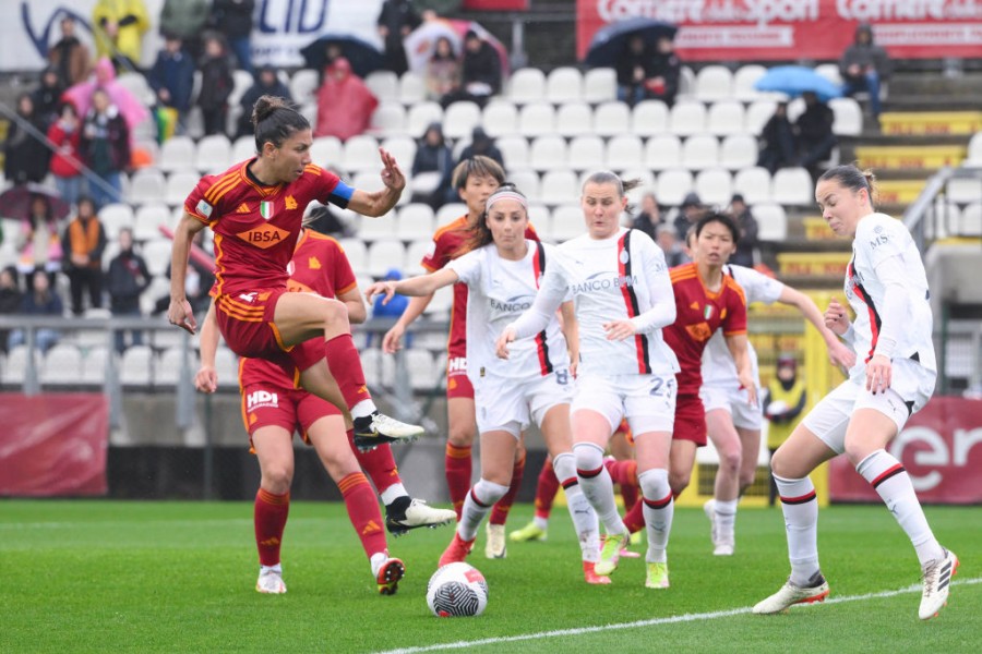 Bartoli durante Roma-Milan