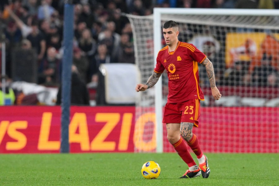 Mancini in campo con la Roma