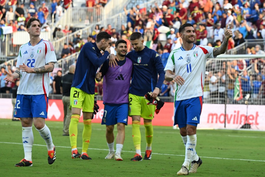 Pellegrini al termine di Italia-Venezuela