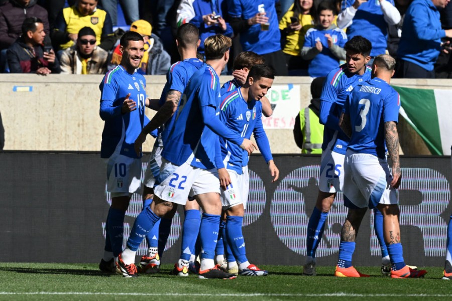 Pellegrini esulta dopo il gol con l'Ecuador