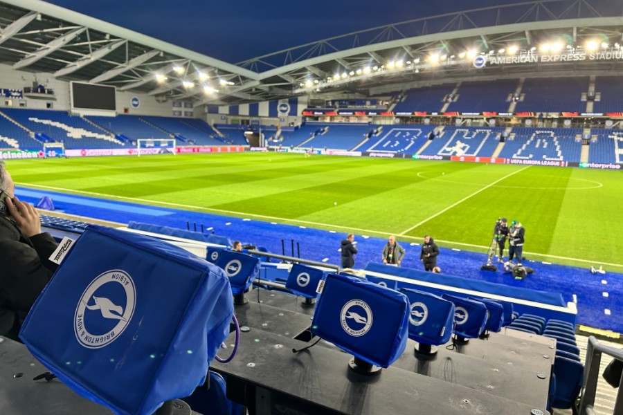 Una visuale interna dell'Amex Stadium