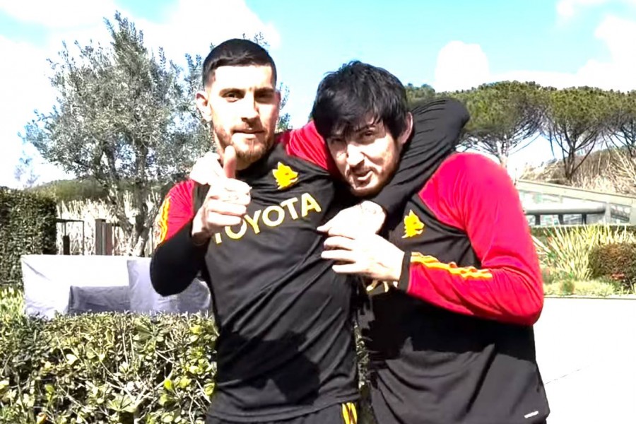 Pellegrini e Azmoun a Trigoria