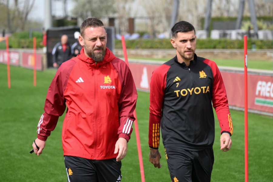 Daniele De Rossi e Lorenzo Pellegrini a Trigoria