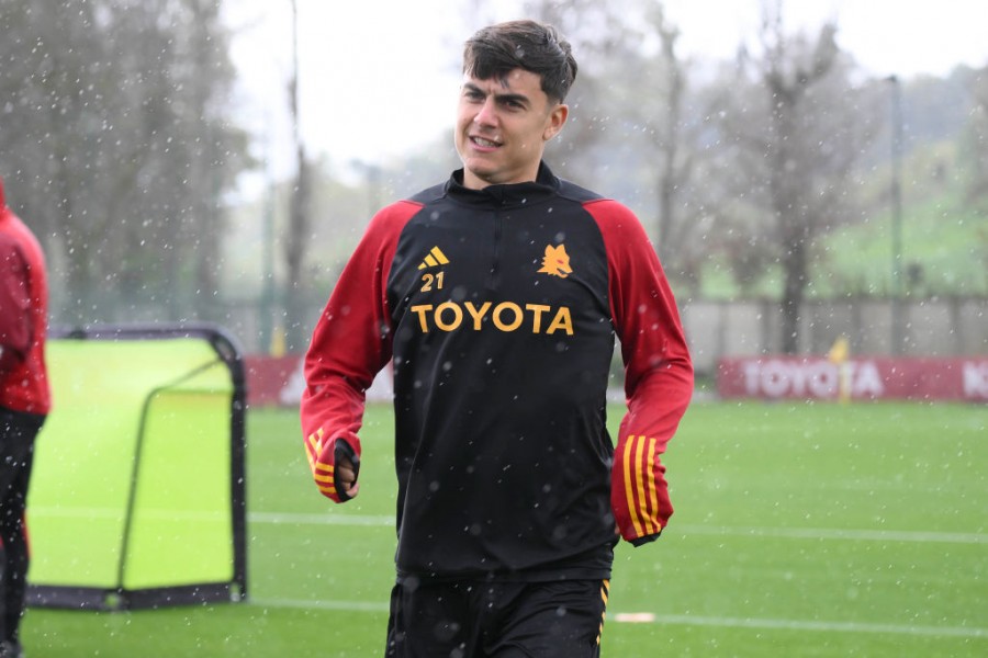 Dybala in allenamento