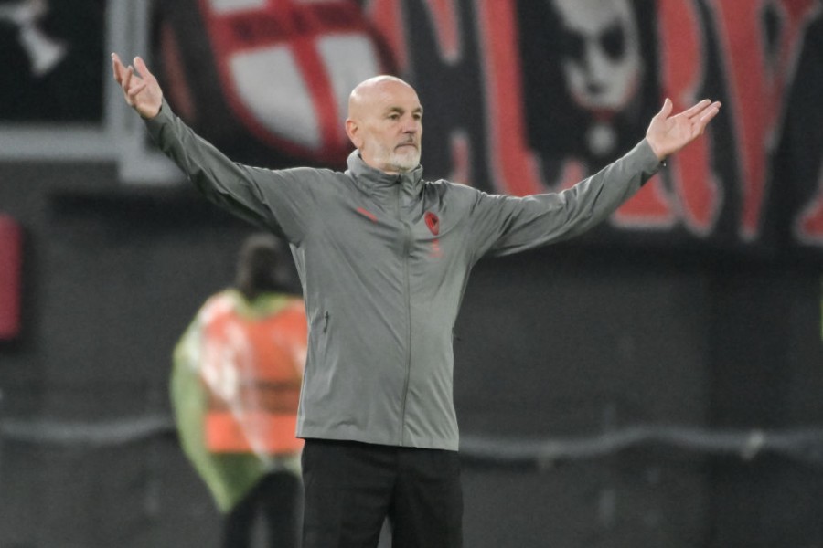 Pioli in panchina all'Olimpico