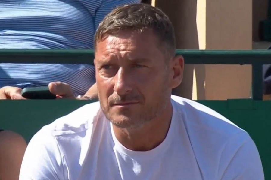 Totti durante la finale del Monte Carlo Masters