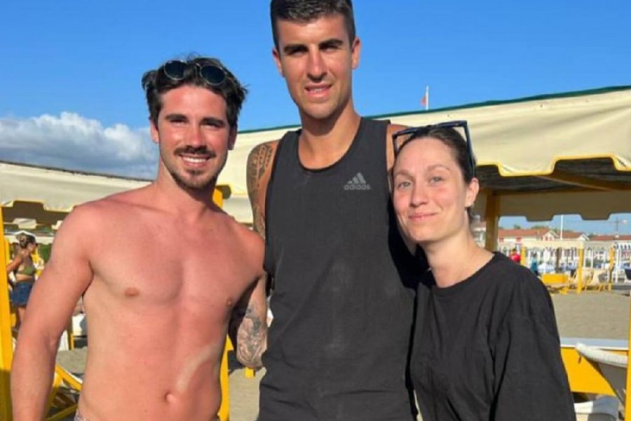 Mancini insieme a Mattia Giani