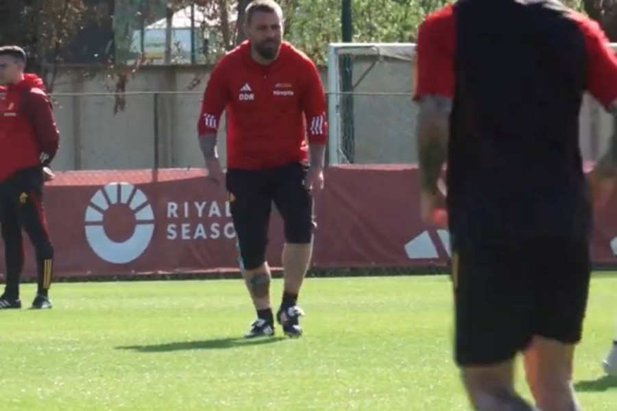 De Rossi durante l'allenamento