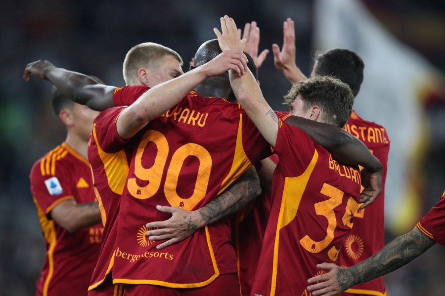 I giallorossi esultano