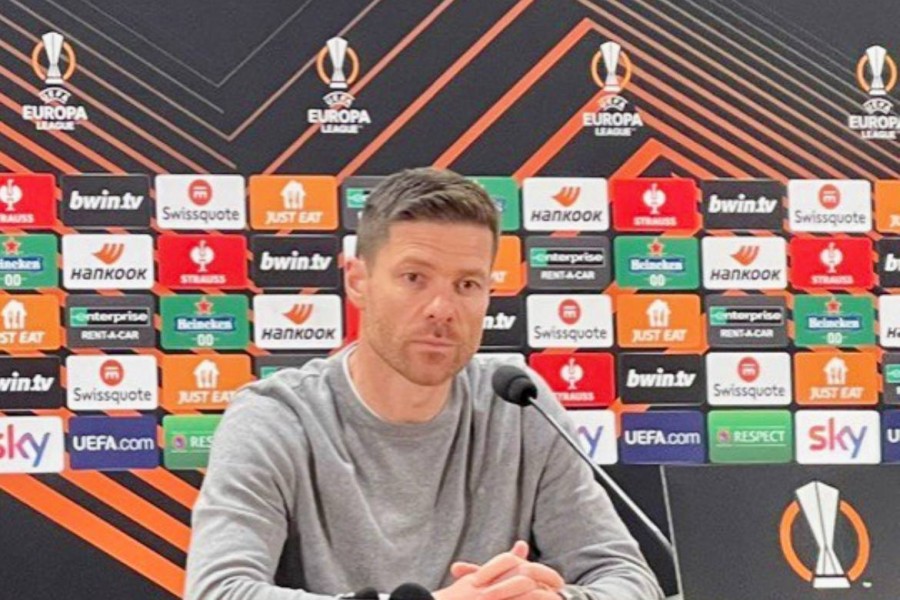 Xabi Alonso in conferenza stampa