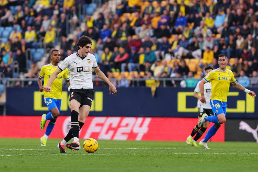 Javi Guerra in azione