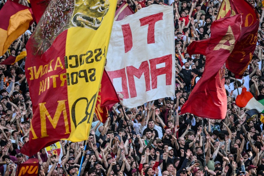 I tifosi della Roma all'Olimpico