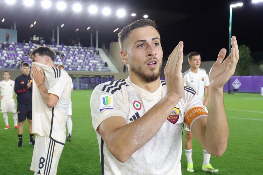 Luigi Cherubini con la maglia della Roma