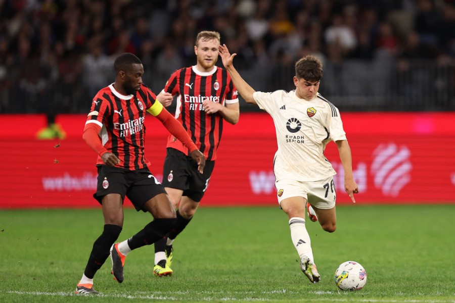 Manuel Nardozi in azione con il Milan