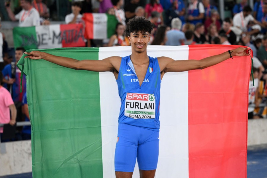 Furlani dopo l'argento nel salto in lungo