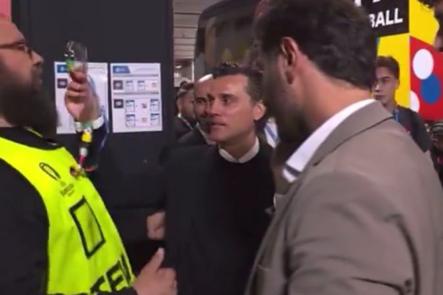 La divertente reazione di Montella