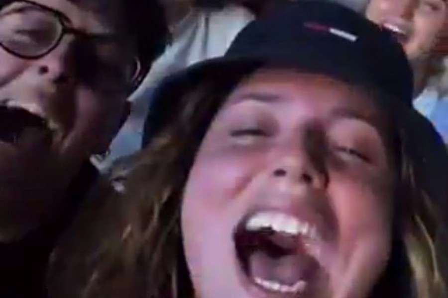 I tifosi giallorossi al concerto di Ultimo