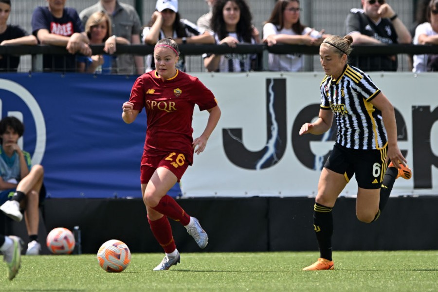 Bergersen in campo contro la Juventus