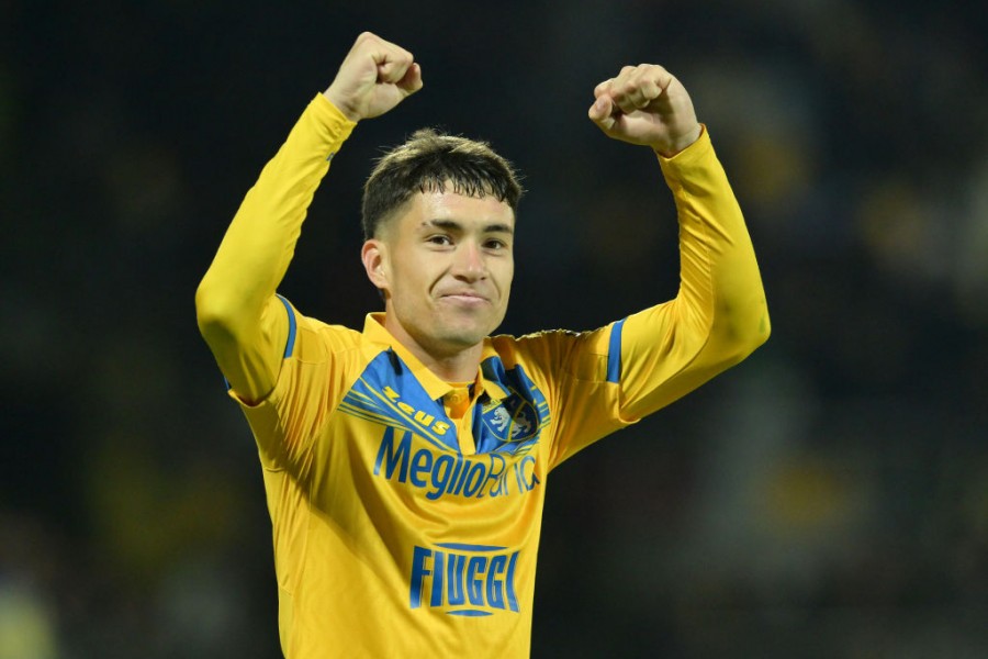Soulé con la maglia del Frosinone