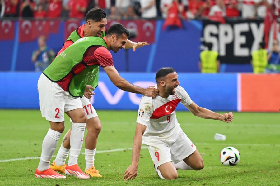 Celik esulta dopo il 2-1 contro la Repubblica Ceca