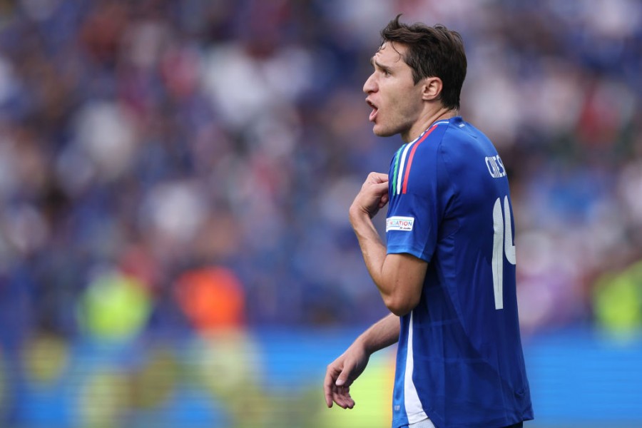 Chiesa in campo con la Nazionale italiana