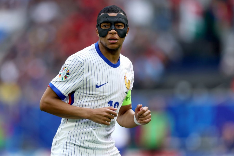 Mbappé in campo con la Francia