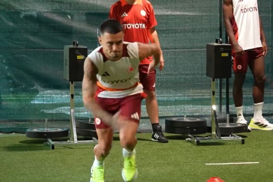 Le Fée durante l'allenamento di oggi