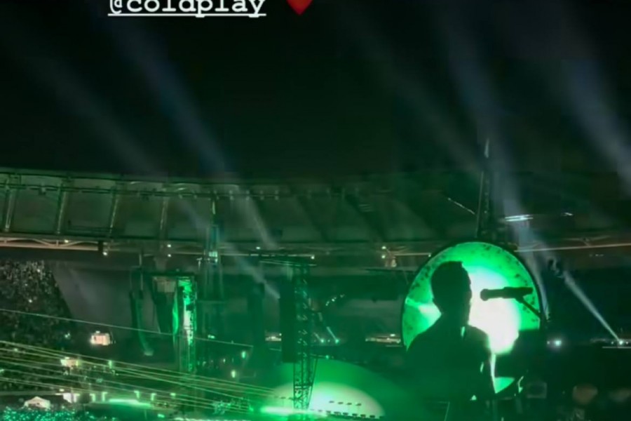 Dybala al concerto dei Coldplay