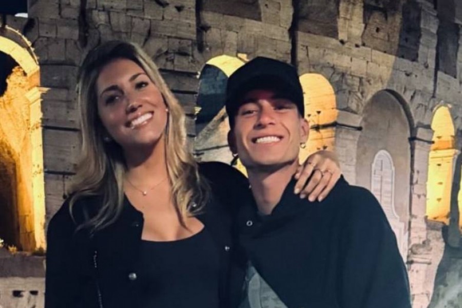 Soulè a Roma con la fidanzata