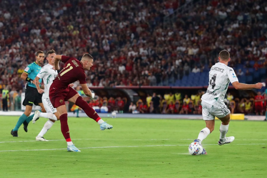 De Rossi durante la sfida contro il Cagliari
