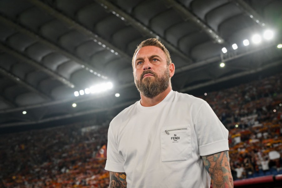 Daniele De Rossi durante una gara all'Olimpico