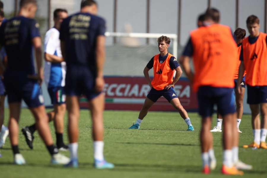 Tommaso Baldanzi in ritiro con la Nazionale Under 21