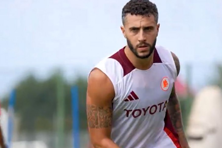 Hermoso si allena a Trigoria